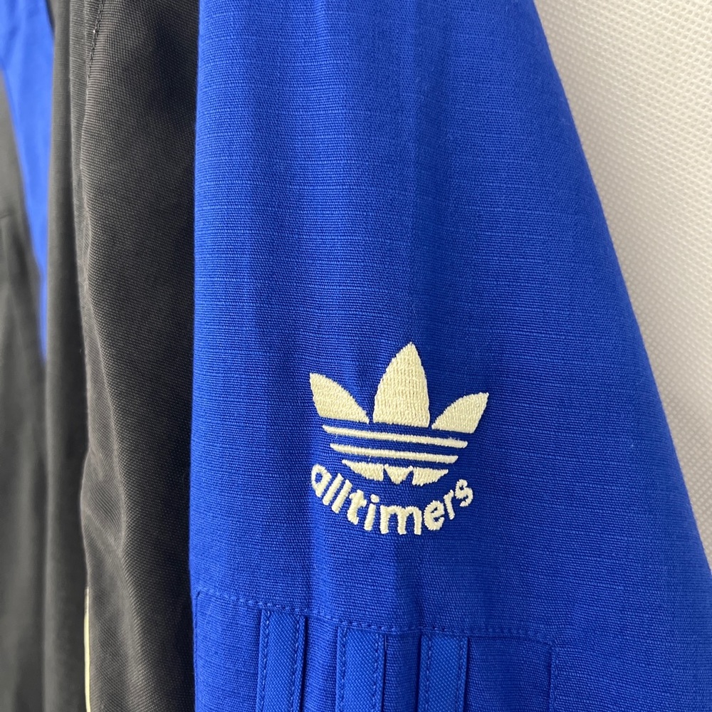 NEW NWT $170 ADIDAS ALLTIMERS JACKET BLUE / CARBON Mesh lining colorblock coat - Picture 8 of 12
